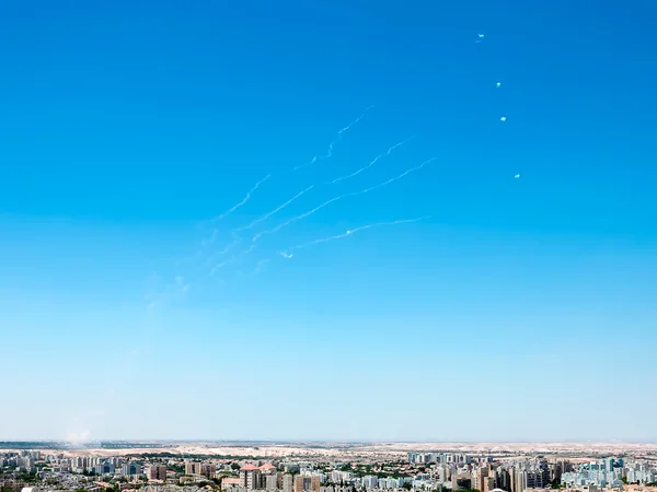 Sistema de mísseis de intercepção "Iron Dome ". — Fotografia de Stock