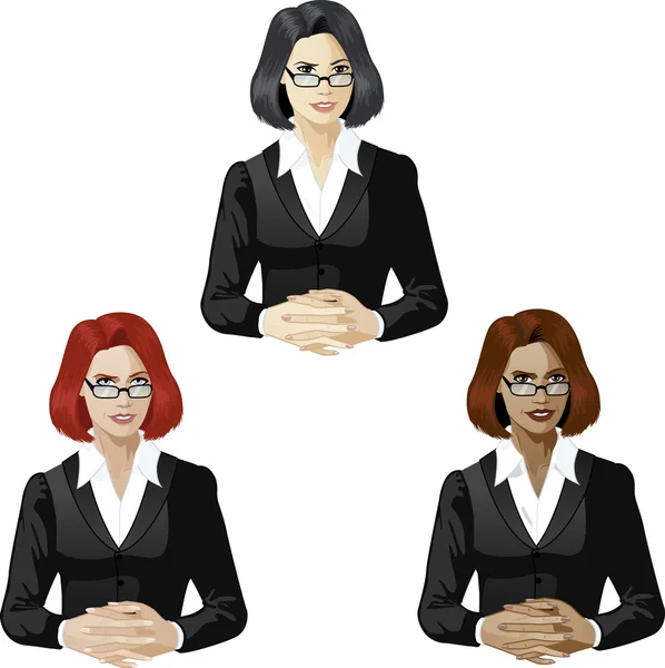 Female lawyer support expert — Stock Vector