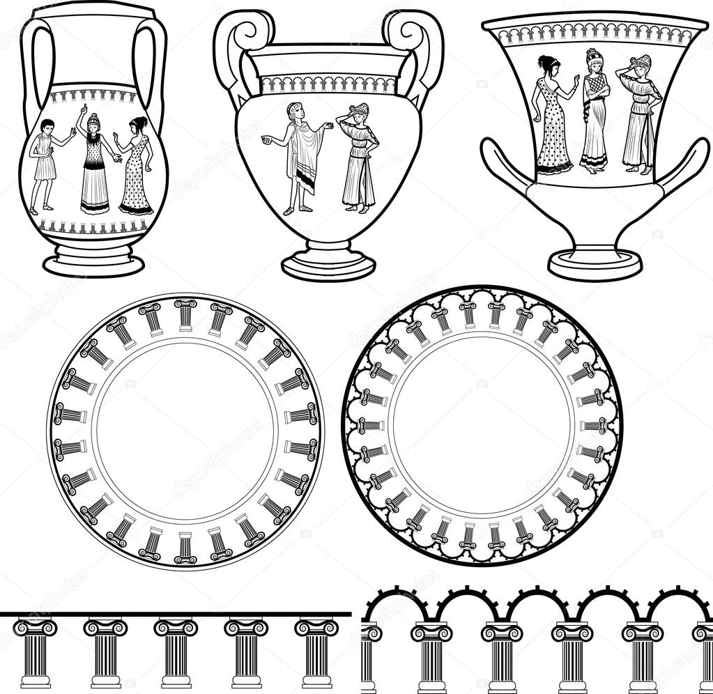 Ancient Greek utensil and pillar ornament