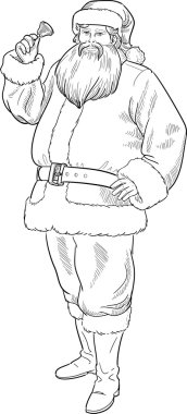Noel karakter Noel Baba lineart
