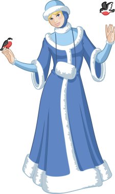 Kuşlar ile kar kızlık