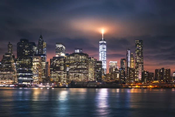 Luces de la ciudad de Nueva York — Foto de Stock