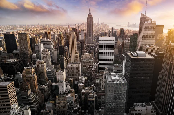 Skyline von New York City — Stockfoto