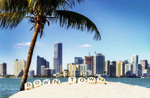 Miami Downtown skyline — Stockfoto