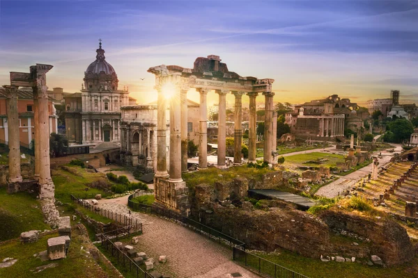 Rome city bu sunrise Italy — Stock Photo, Image