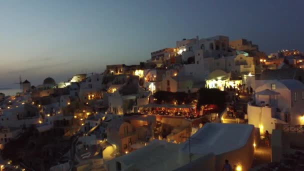 Puesta de sol en Oia Santorini — Vídeo de stock