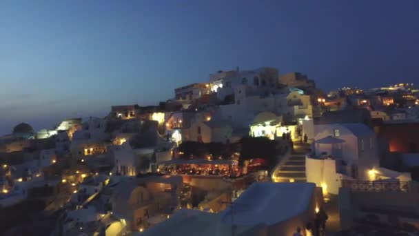 Por do sol em Oia Santorini — Vídeo de Stock