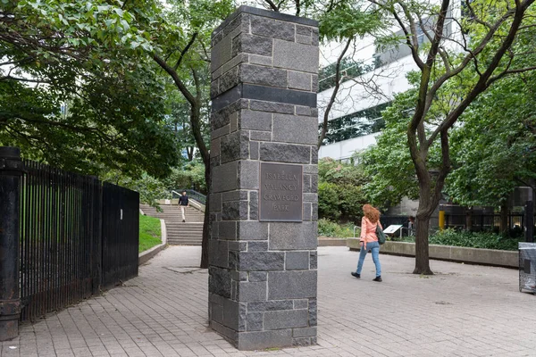 Octubre 2018 Toronto Ontario Canadá Crawford Jones Memorial Park Parque —  Fotos de Stock