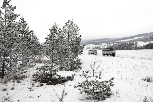 Febuary 2020 Isla Olkon Cerca Del Lago Baikal Siberia Rusia —  Fotos de Stock