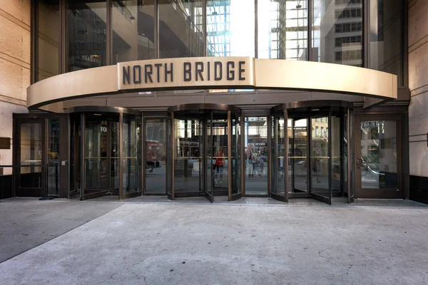 Chicago Usa 2018 Október Híres Északi Híd Épület Bejárata Chicagóban — Stock Fotó