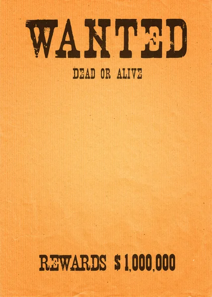 Wanted far west — Stock Photo, Image