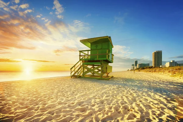 Miami south beach zonsopgang — Stockfoto