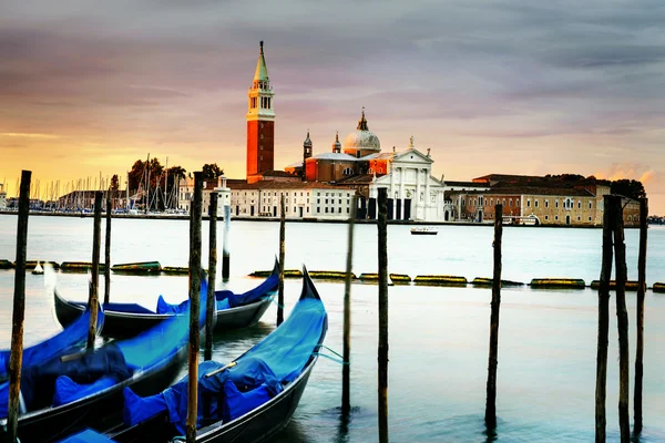Gondoly v venezia — Stock fotografie