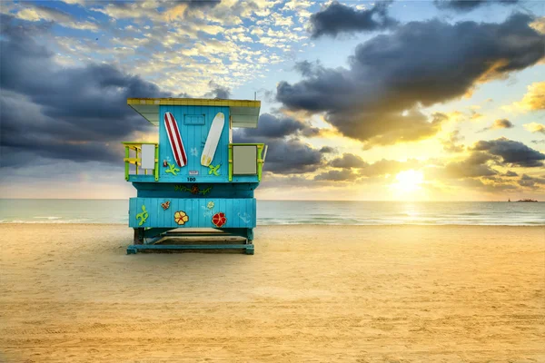 Miami south beach zonsopgang — Stockfoto