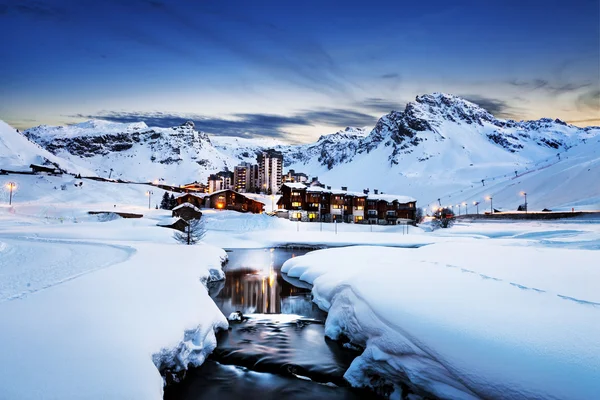 Tignes, Alpok, Franciaország — Stock Fotó