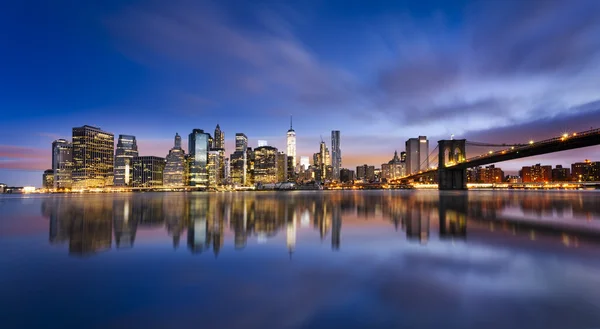 Luces de la ciudad de Nueva York — Foto de Stock