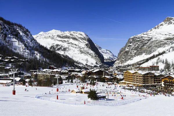 Val D'ISERE'şehir Fransa — Stok fotoğraf