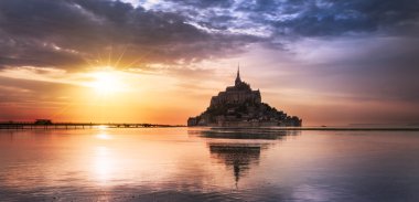 Mont saint michel batımında, Fransa