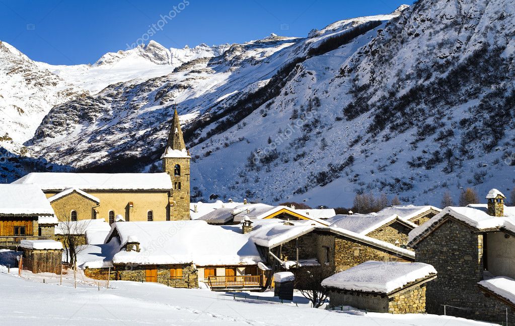 Bonneval-sur-Arc in winter