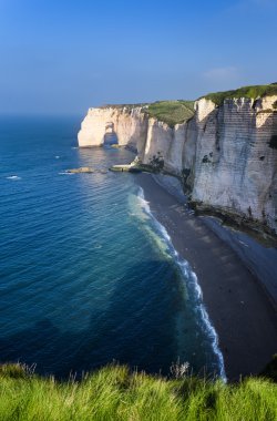 Etretat cliff France clipart