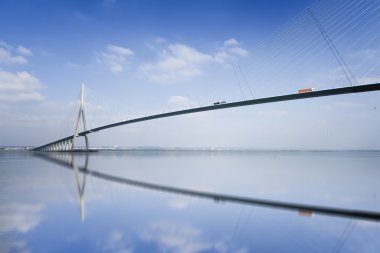 Pont de normandy içinde seine Nehri, Fransa