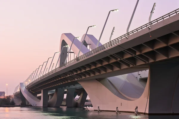 Sheikh Zayed γέφυρα, Αμπού Ντάμπι, Ηνωμένα Αραβικά Εμιράτα — Φωτογραφία Αρχείου