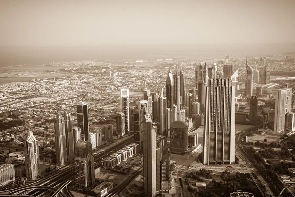 Дубай центр міста вранці сцени — стокове фото