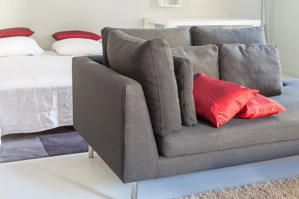 Moderna lägenheter mysiga möbler — Stockfoto