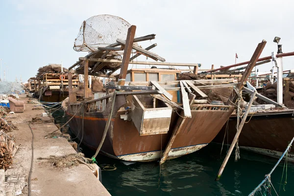 Παλιά αλιευτικά σκάφη — Φωτογραφία Αρχείου