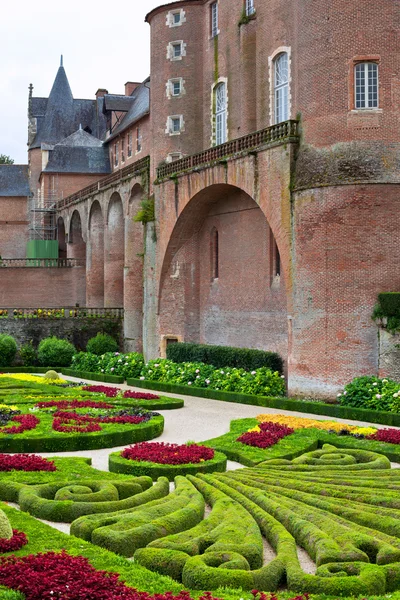 Palais de la Berbie trädgårdar på Albi — Stockfoto