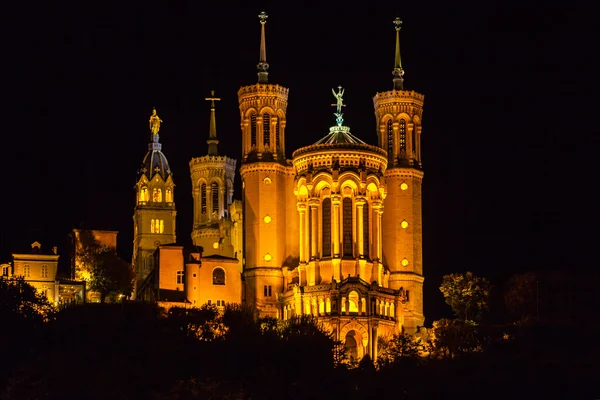 De Notre Dame kathedraal in Lyon — Stockfoto