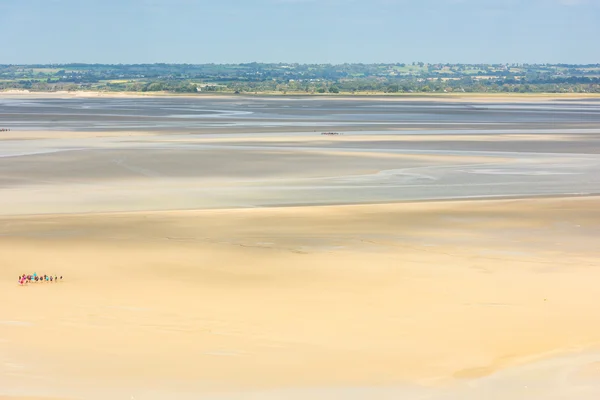 Vista desde las murallas del Mont Saint Michel — Foto de Stock