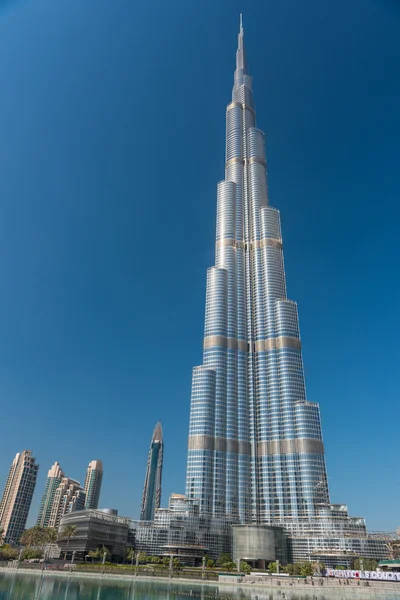 Burj al Khalifa, o edifício mais alto — Fotografia de Stock