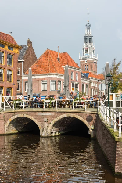 Pohled na Amsterdam Canal Street — Stock fotografie