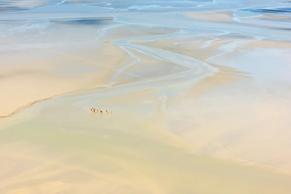 Widok z murów Mont Saint Michel — Zdjęcie stockowe