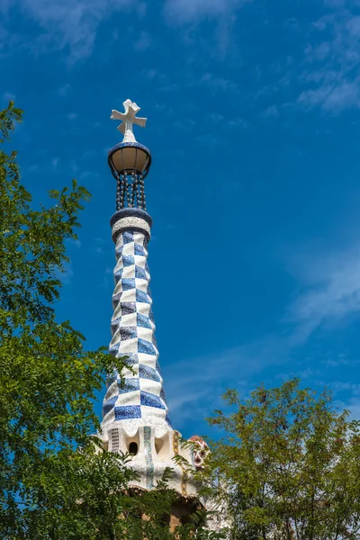 Park Guell, Barcelona, Spanyolország — Stock Fotó