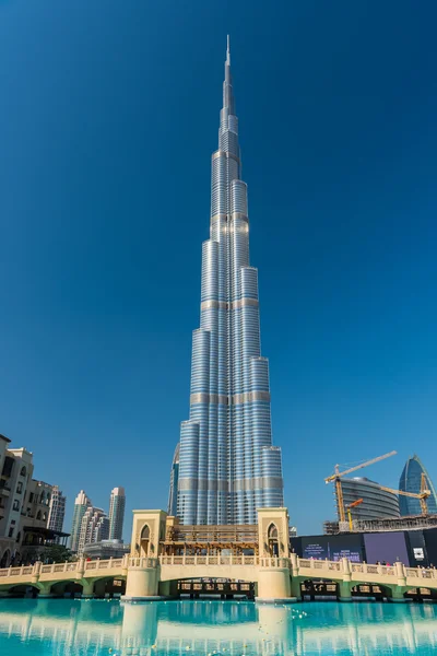 Burj al Khalifa, o edifício mais alto — Fotografia de Stock