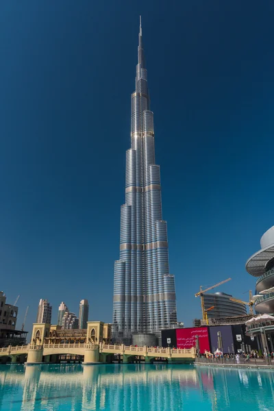 Burj al Khalifa, o edifício mais alto — Fotografia de Stock