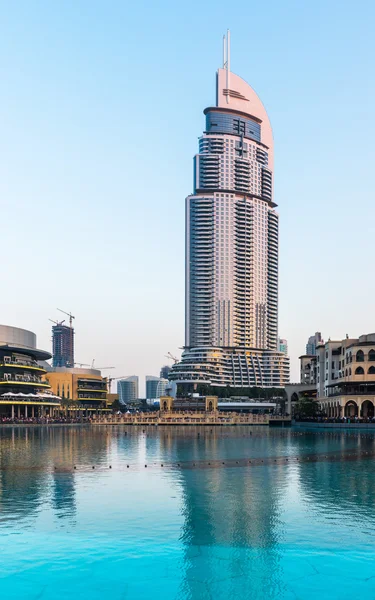 Dubai fountains show place at the Dubai Mall — Stock Photo, Image