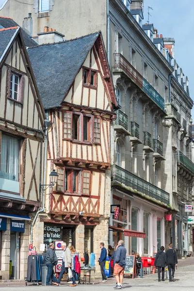 Rua com casas coloridas — Fotografia de Stock