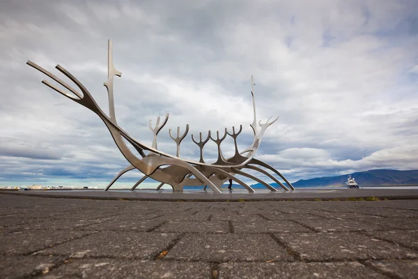 Monumento Solfar em Reykjavik — Fotografia de Stock