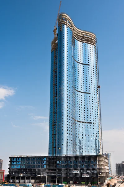 Abu Dhabi wolkenkrabbers bouw — Stockfoto