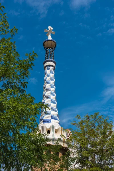 Parque Güell arquitectura vista — Foto de Stock