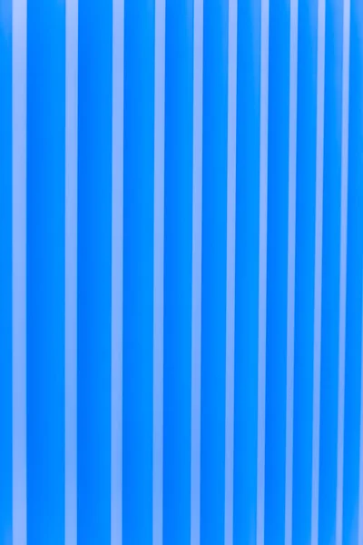 Fachada de metal listrado azul — Fotografia de Stock
