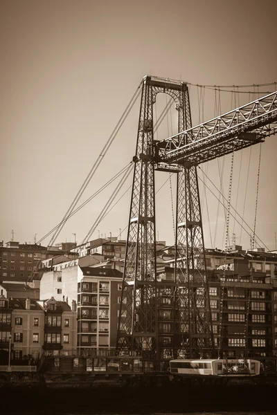 Il ponte sospeso Bizkaia — Foto Stock