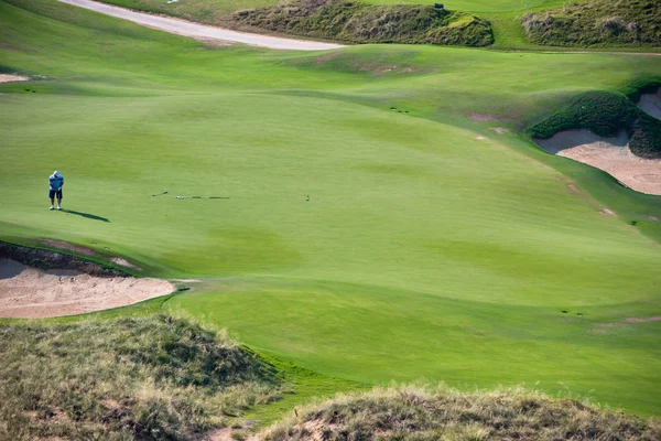 Green golf resort field — Stock Photo, Image