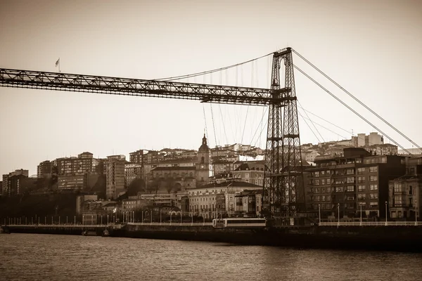 El puente colgante Bizkaia — Foto de Stock