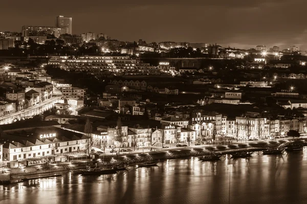 Bir Vila Nova de Gaia genel bakış — Stok fotoğraf