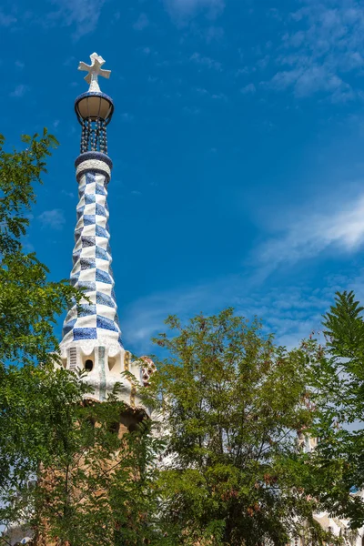 Park Guell, Barcelona, Spanyolország — Stock Fotó