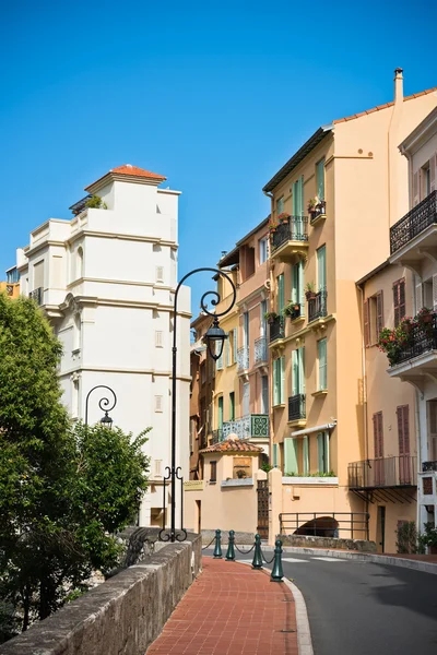 Ulic i budynków starego miasta Monako — Zdjęcie stockowe